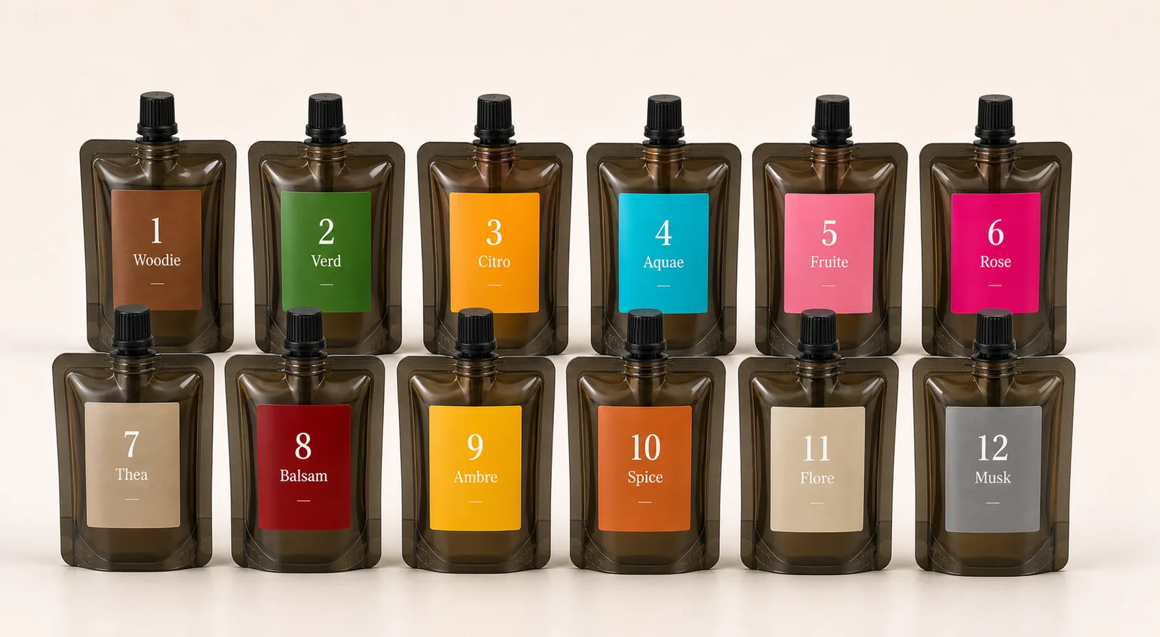 Designers Channel（合成香料）の12本のカートリッジ